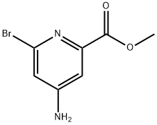 4-Amino-6-bromo-pyridine-2-carboxylic acid methyl ester Struktur