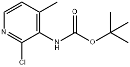 tert-butyl 2-chloro-4-methylpyridin-3-ylcarbamate Struktur