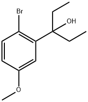 3-(2-Bromo-5-methoxyphenyl)pentan-3-ol Struktur