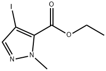 Ethyl 4-iodo-1-methyl-1H-pyrazole-5-carboxylate Struktur