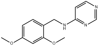 N-(2,4-dimethoxybenzyl)pyrimidin-4-amine Struktur