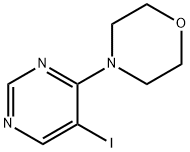 4-(5-iodopyrimidin-4-yl)morpholine Struktur