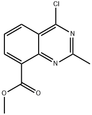 methyl 4-chloro-2-methylquinazoline-8-carboxylate Struktur