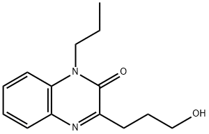 2(1H)-Quinoxalinone, 3-(3-hydroxypropyl)-1-propyl- Struktur