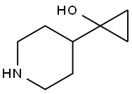 1-(4-piperidinyl)cyclopropanol Struktur