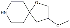 3-methoxy-1-oxa-8-azaspiro[4.5]decane Struktur