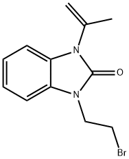 1-(2-bromoethyl)-3-(prop-1-en-2-yl)-1H-benzo[d]imidazol-2(3H)-one Struktur