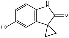 5'-hydroxy-1',2'-dihydrospiro[cyclopropane-1,3'-indole]-2'-one Struktur