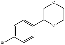 2-(4-bromophenyl)-1,4-dioxane Struktur