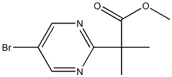 Methyl 2-(5-Bromopyrimidin-2-Yl)-2-Methylpropanoate Struktur