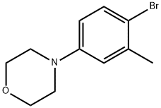 4-(4-bromo-3-methylphenyl)morpholine Struktur