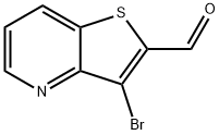 3-bromothieno[3,2-b]pyridine-2-carbaldehyde Struktur