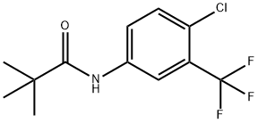 N-(4-chloro-3-(trifluoromethyl)phenyl)pivalamide Struktur