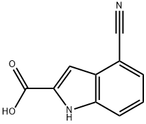 4-CYANO-1H-INDOLE-2-CARBOXYLIC ACID Struktur