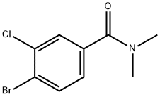 4-bromo-3-chloro-N,N-dimethylbenzamide Struktur