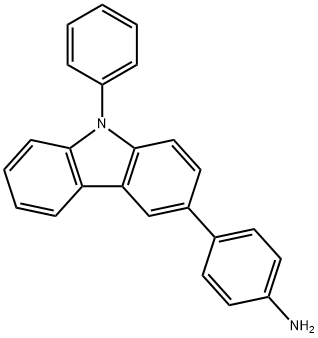 4-(9-苯基-9H-咔唑-3-基)苯胺, 1370034-59-5, 結構式