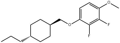 2,3-Difluoro-4-[(trans-4-propylcyclohexyl)methoxy]anisole Struktur