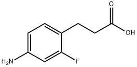 3-(4-Amino-2-fluoro-phenyl)-propionic acid Struktur