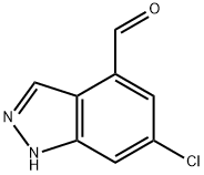 6-Chloro-1H-indazole-4-carbaldehyde Struktur