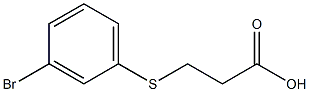 Propanoic acid, 3-[(3-bromophenyl)thio]-
 Struktur