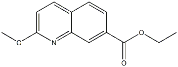 Ethyl 2-methoxyquinoline-7-carboxylate Struktur