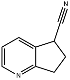 6,7-dihydro-5H-cyclopenta[b]pyridine-5-carbonitrile Struktur