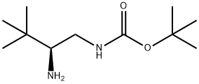 (S)-(2-Amino-3,3-dimethyl-butyl)-carbamic acid tert-butyl ester Struktur