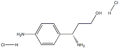 (S)-3-AMINO-3-(4-AMINOPHENYL)PROPAN-1-OL 2HCL Struktur