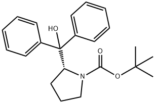 1-Pyrrolidinecarboxylic acid, 2-(hydroxydiphenylmethyl)-,1,1-dimethylethyl ester, (2R)-
