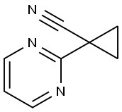 1-(2-pyrimidinyl)cyclopropanecarbonitrile Struktur