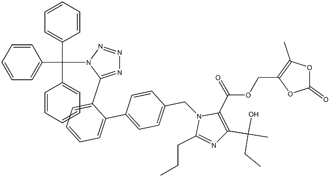 (5-methyl-2-oxo-1,3-dioxol-4-yl)methyl 4-(2-hydroxybutan-2-yl)-2-propyl-1-((2'-(1-trityl-1H-tetrazol-5-yl)-[1,1'-biphenyl]-4-yl)methyl)-1H-imidazole-5-carboxylate