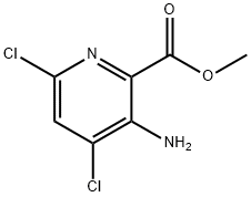 methyl 3-amino-4,6-dichloropicolinate Struktur