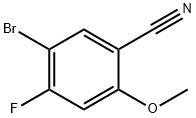 5-Bromo-4-fluoro-2-methoxy-benzonitrile Struktur