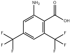 2-Amino-4,6-bis(trifluoromethyl)benzoic acid Struktur