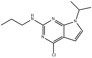 4-Chloro-7-isopropyl-N-propyl-7H-pyrrolo[2,3-d]pyrimidin-2-amine Struktur