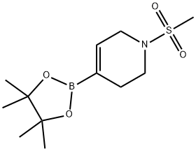 1,2,3,6-tetrahydro-1-(methylsulfonyl)-4-(4,4,5,5-tetramethyl-1,3,2-dioxaborolan-2-yl)pyridine Struktur