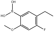 5-ethyl-4-fluoro-2-methoxyphenylboronic acid Struktur