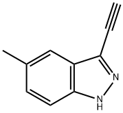 3-ethynyl-5-methyl-1H-indazole Struktur