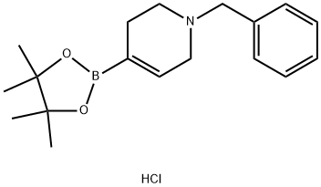 1-Benzyl-1,2,3,6-tetrahydropyridine-4-boronic acid pinacol ester hydrochloride Struktur