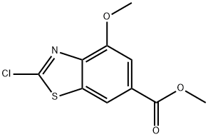 Methyl 2-chloro-4-methoxybenzo[d]thiazole-6-carboxylate Struktur