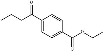 ethyl 4-butyrylbenzoate Struktur