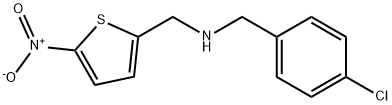 N-(4-Chlorobenzyl)-1-(5-nitrothiophen-2-yl)methanamine Struktur