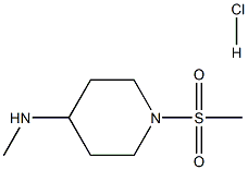 N-Methyl-1-(methylsulfonyl)piperidin-4-amine hydrochloride Struktur