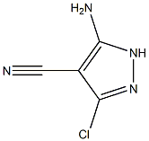 5-amino-3-chloro-1H-pyrazole-4-carbonitrile Struktur