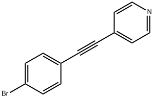 Pyridine, 4-[(4-bromophenyl)ethynyl]-
 Struktur