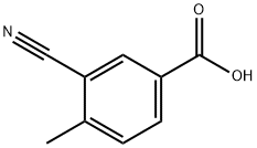 3-cyano-4-methylbenzoic acid Struktur