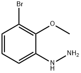 (3-Bromo-2-methoxy-phenyl)-hydrazine Struktur