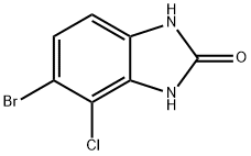 5-Bromo-4-chloro-1,3-dihydro-benzoimidazol-2-one Struktur