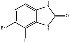 5-Bromo-4-fluoro-1,3-dihydro-benzoimidazol-2-one Struktur