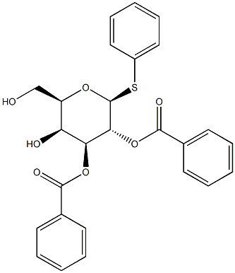 Phenyl 1-thio-beta-D-galactopyranoside 2,3-dibenzoate Struktur